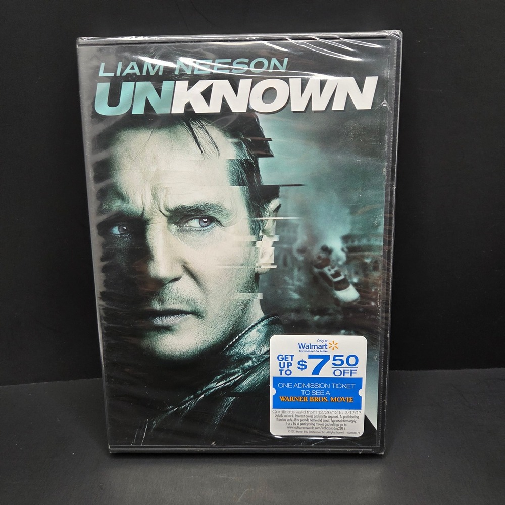 Unknown DVD Liam Neeson Action Thriller Movie New Sealed Widescreen Mystery 2011